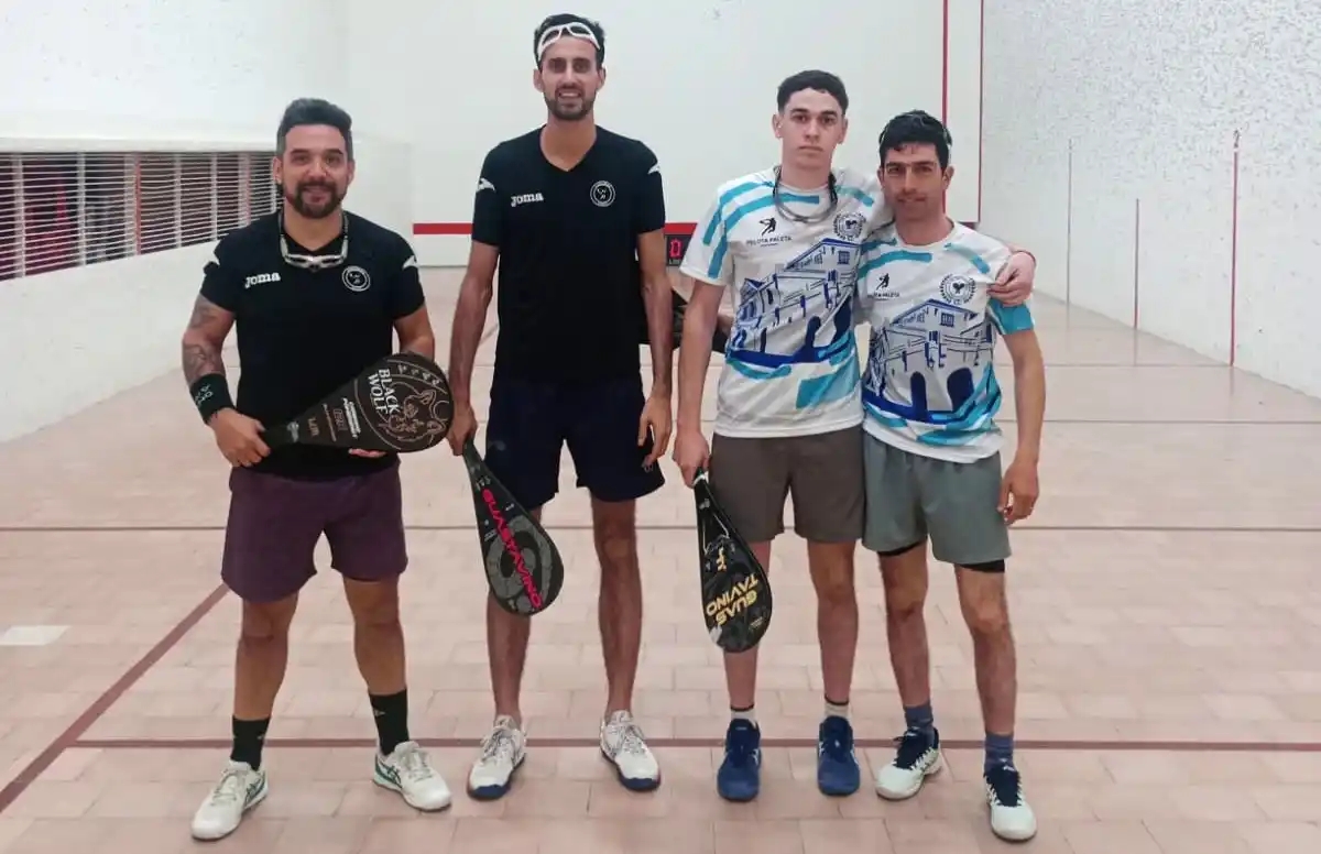 Miranda y Gonzalía se consagraron subcampeones de pelota paleta segunda división en Lezama