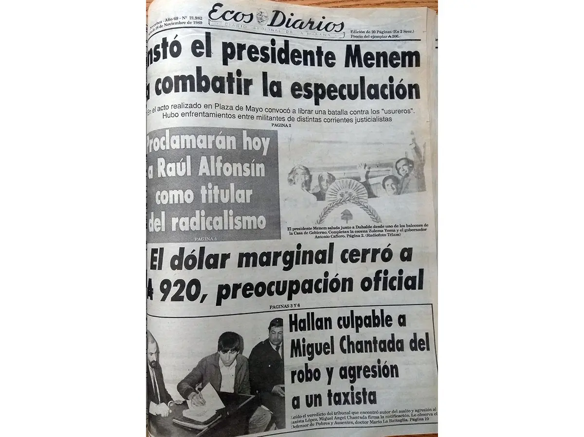 Sábado 18 de noviembre de 1989