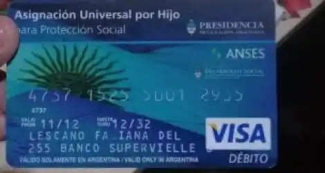 Tarjeta de la Asignación Universal por Hijo extraviada