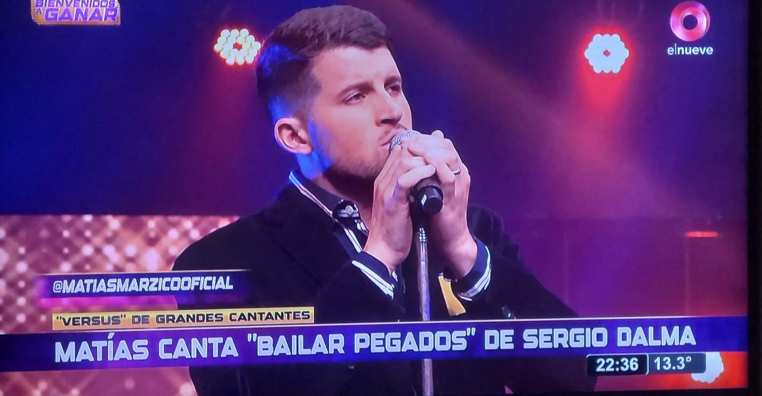 Matías Marzico en Bienvenidos a ganar.