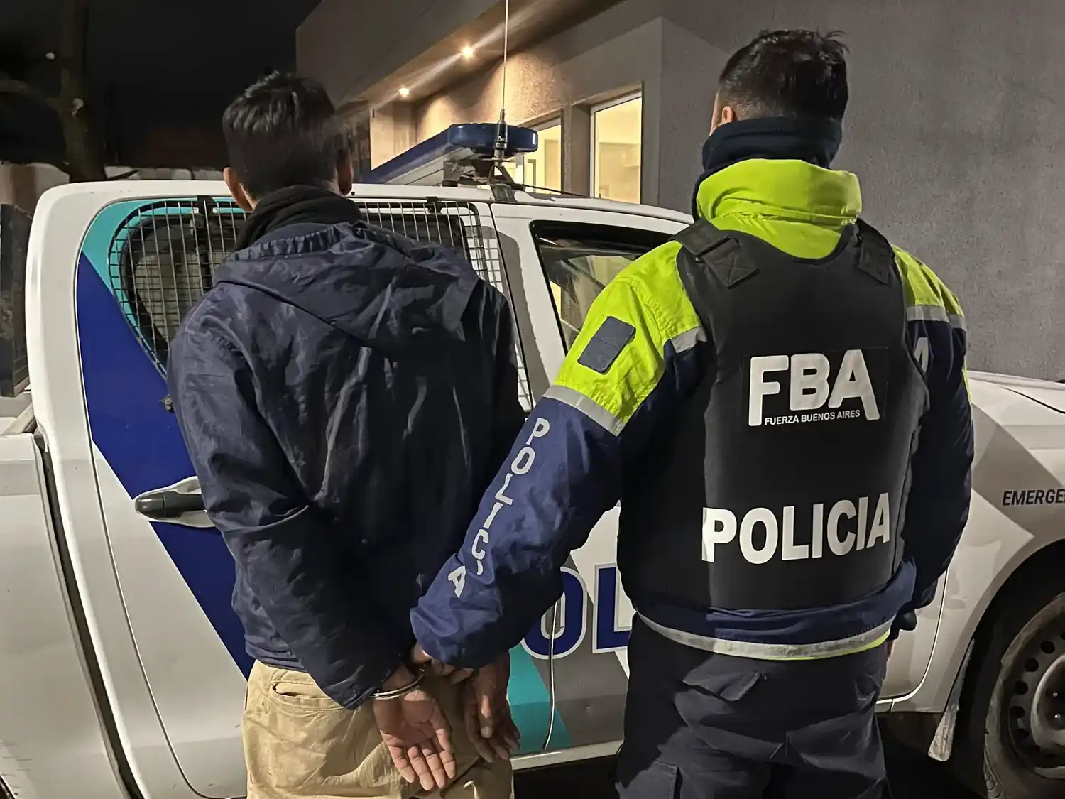 Uno de los aprehendidos
