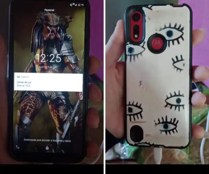 El celular que encontró Gabriela y quiere devolver.