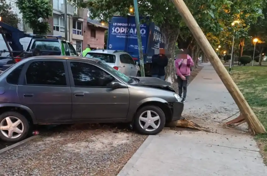 Borracho se le "apagó la luz" y chocó