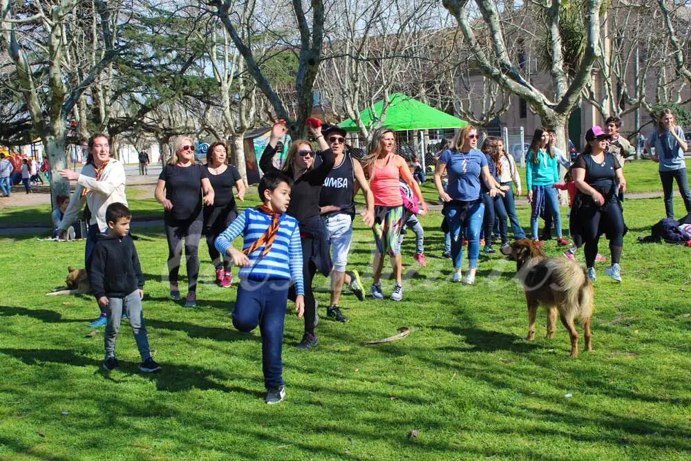 Muestra solidaria en la plaza