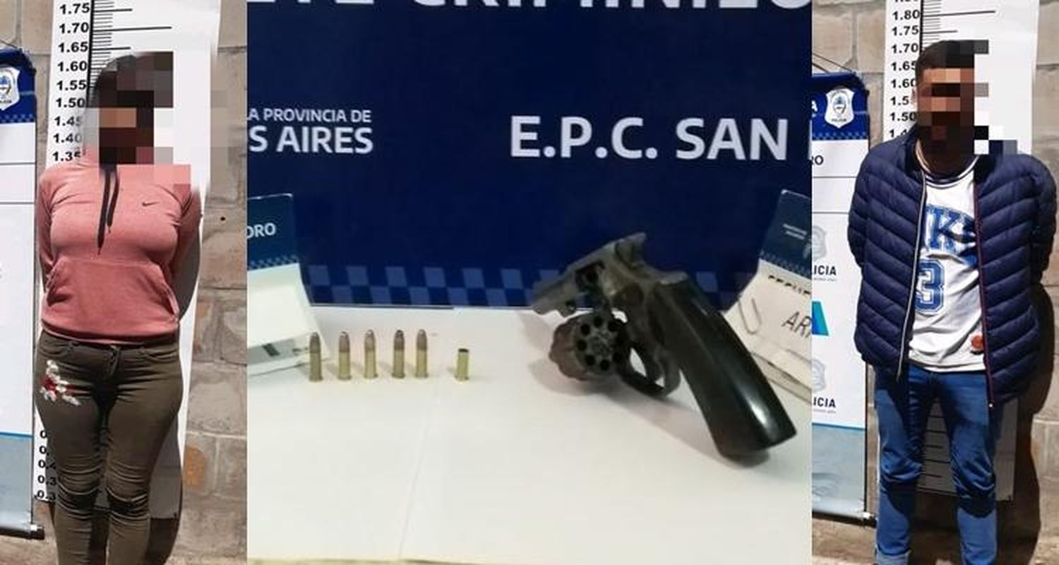 Detuvieron a una pareja por amenazar a vecinos y disparar con un arma de fuego