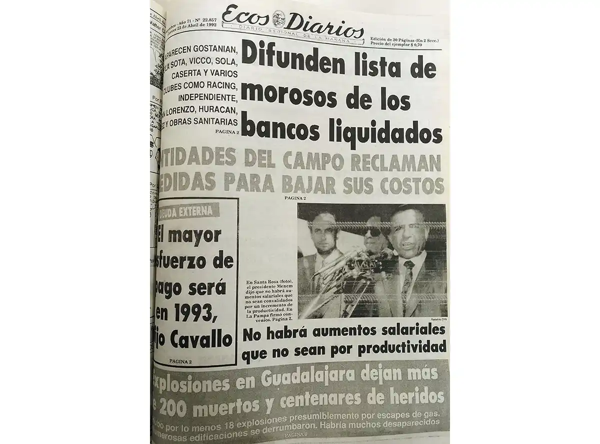 Jueves 23 de abril de 1992