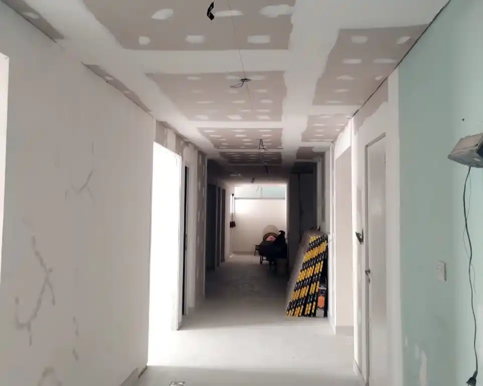 Importante avance. De la obra en el Hospital