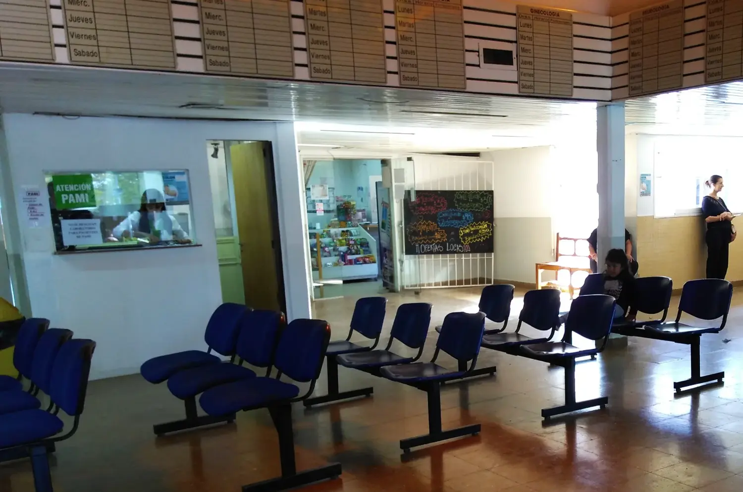 Los médicos de cabecera de Pami que atienden en el Hospital trabajaban normalmente.