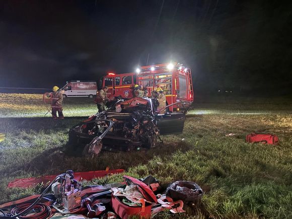Tragedia en la Autovía 19: un muerto y un herido grave tras perder el control y volcar con un auto