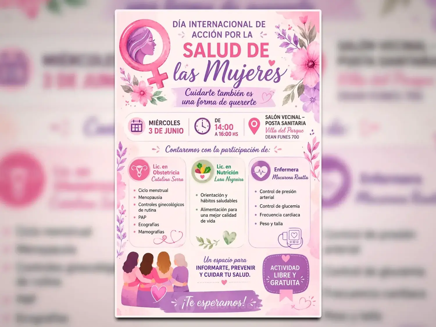 Harán una jornada por el Día Internacional de Acción por la Salud de las Mujeres