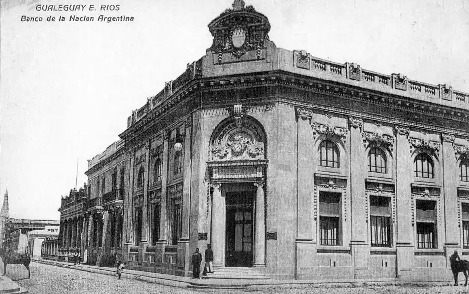 La sucrusal del banco Nación se creó en 1909.