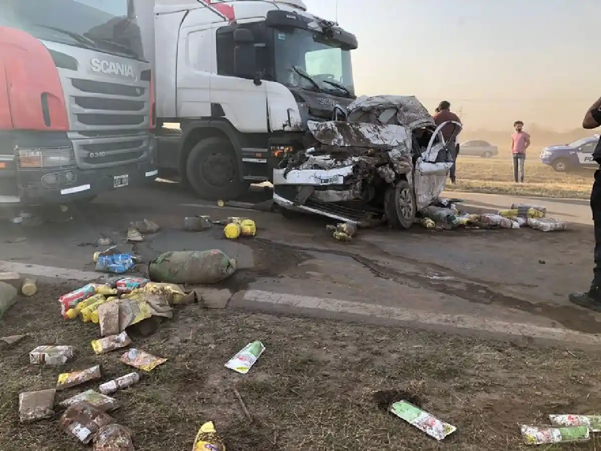 Impactante choque en cadena en la ruta 19