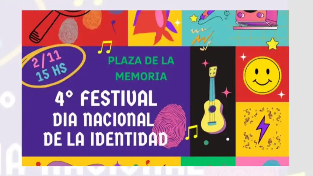 Cuarto Festival por la Identidad, que se realizará el domingo 2 de noviembre