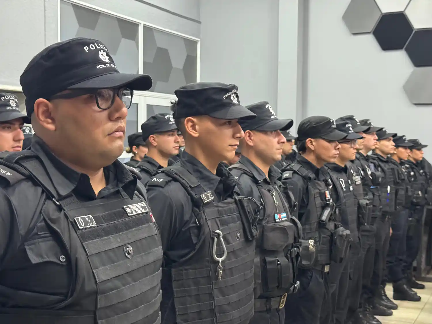Los nuevos agentes que se suman al departamento General López.