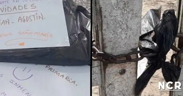 No tienen internet y la profe le deja la tarea en la tranquera