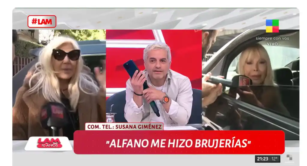 Susana en LAM, enfurecida con Graciela Alfano