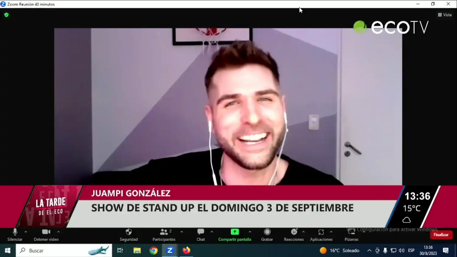 Show de Stand Up el domingo 3 de Septiembre