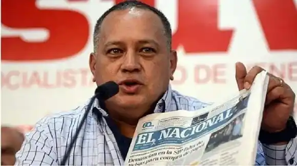 AHORA VA POR LA WEB: Diosdado Cabello esgrime otra amenaza contra El Nacional
