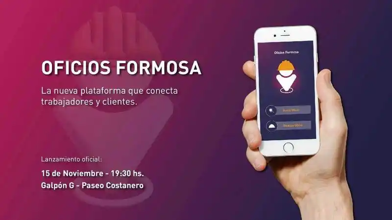 Se lanzará la aplicación Oficios Formosa para 
conectar trabajadores y clientes en la provincia