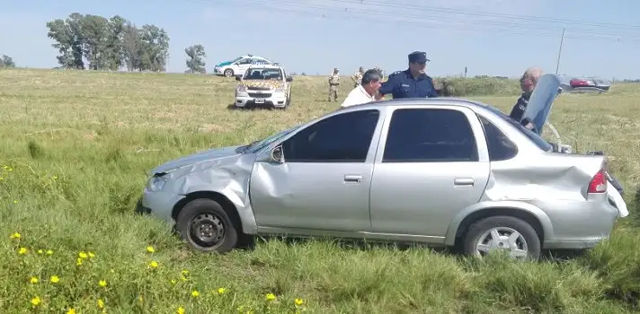 Nuevo vuelco de un vehículo en la Ruta Nacional Nº 14