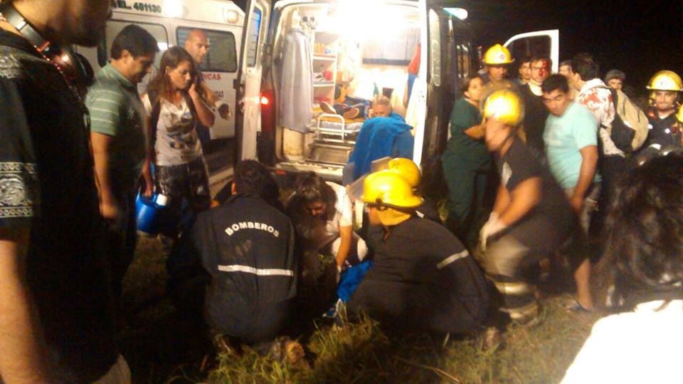 Arrecifes: Agredieron a chofer de colectivo y provocó un vuelco