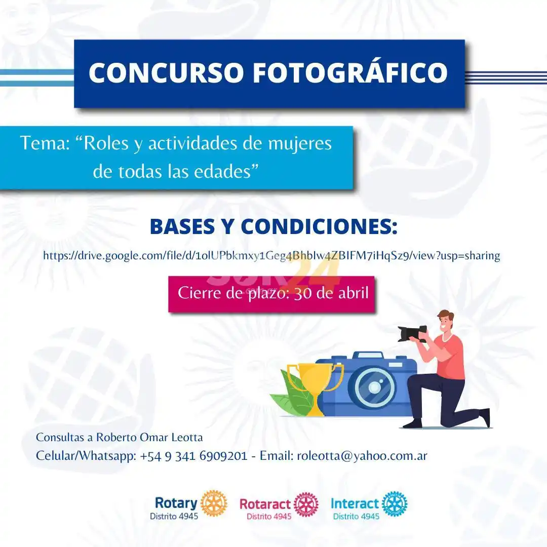 Concurso fotográfico abierto: “Mujer en acción”.