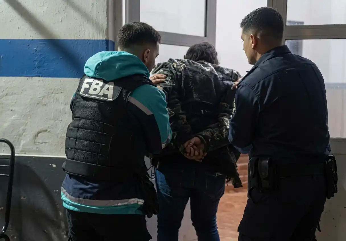 El violento sujeto fue detenido en el interior de la vivienda del barrio Regional.