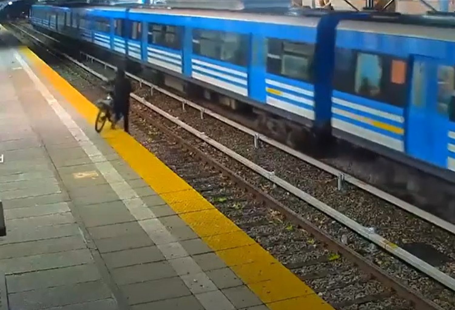 Milagro en la estación de San Isidro: Una mujer cayó accidentalmente del andén a las vías y tuvo que ser rescatada 