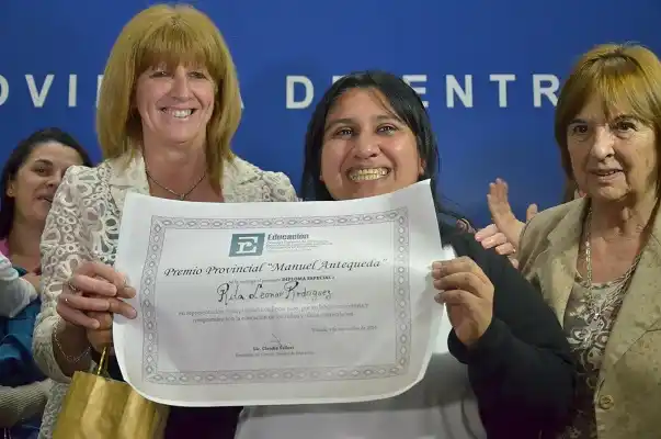 Rita Rodríguez, de Concepción  del Uruguay, es Maestro Ilustre Entrerriano