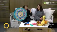 Eugenia Di Candilo y María Fernanda Dinoto en la Feria de emprendedores de agosto