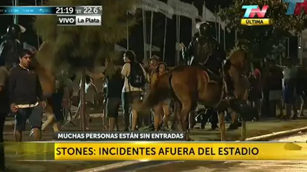 Rolling Stones: Incidentes en la puerta de Estadio Único