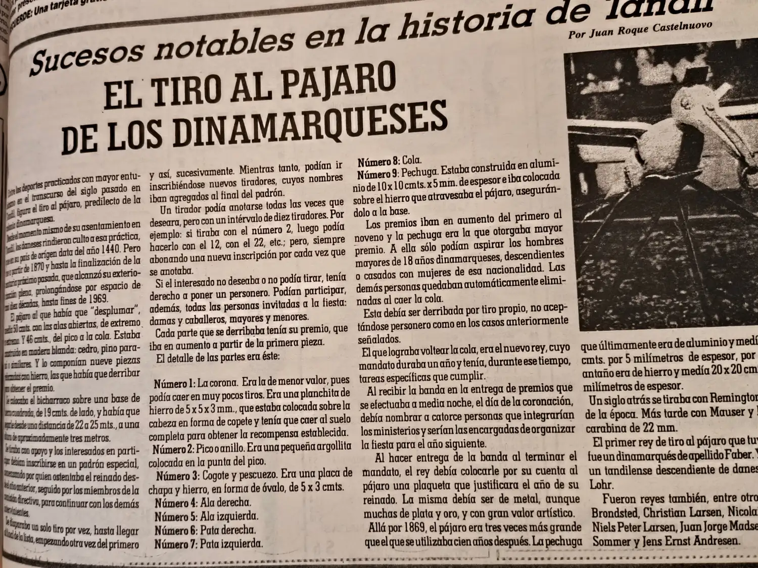 El tiro al pájaro de los dinamarqueses