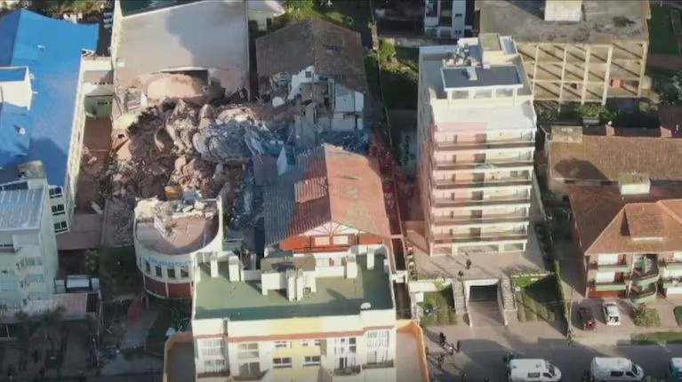 Derrumbe fatal en Gesell