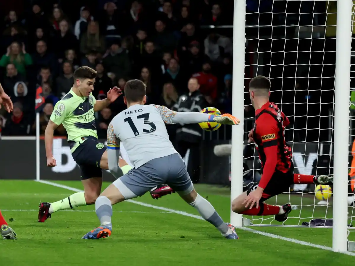 Julián Álvarez se anotó en la goleada del City