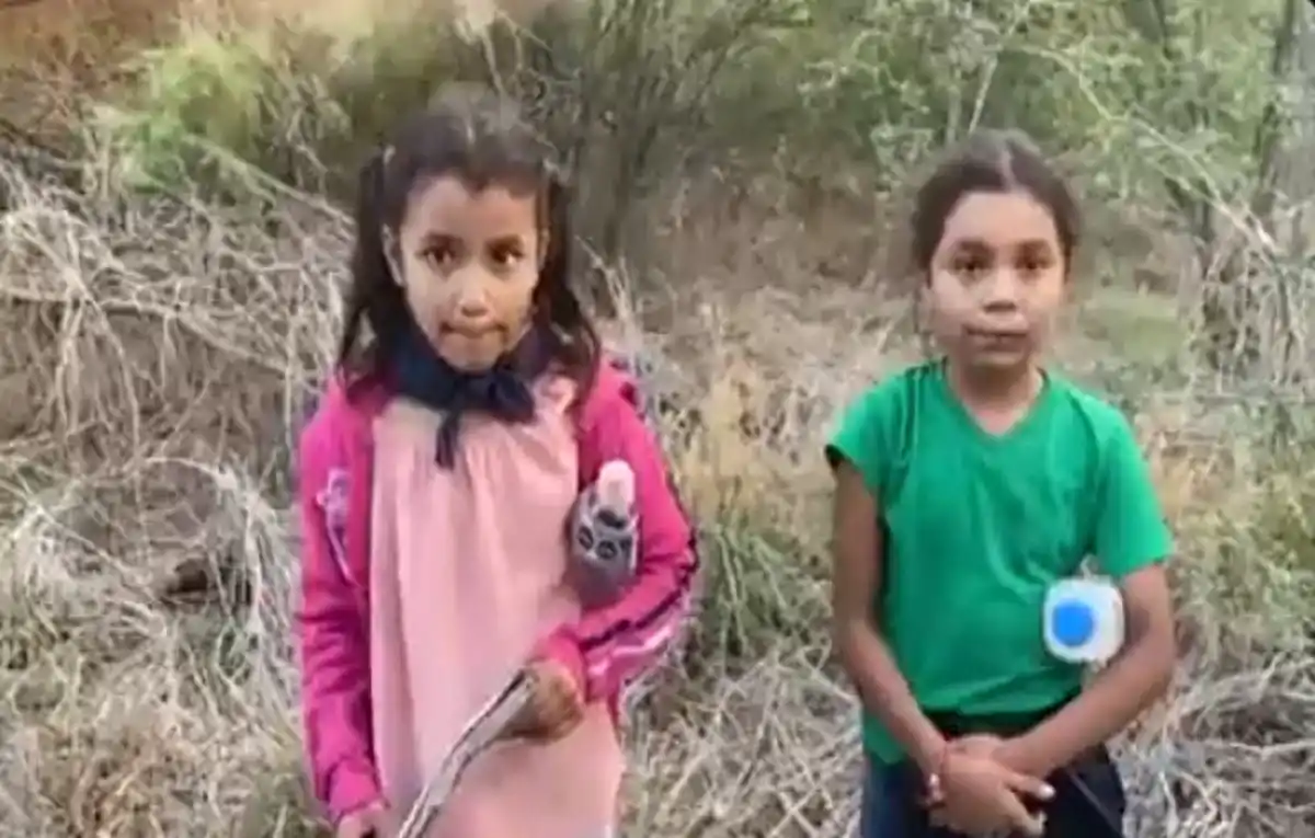 «Con unas cosas de piscinas»: niñas hondureñas cruzan solas el Río Grande