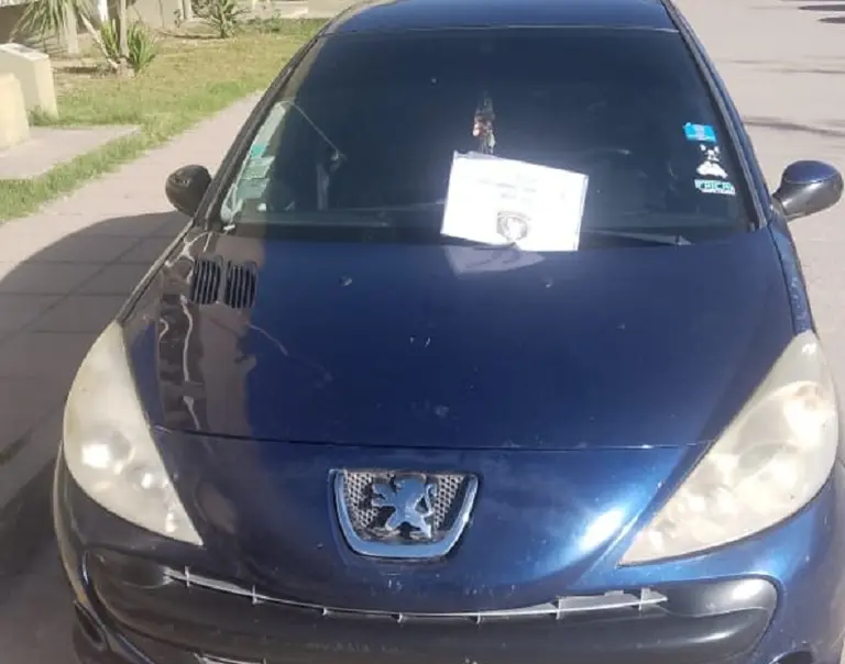 Auto secuestrado.