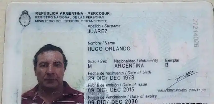 El DNI de Hugo está en la casona de Turismo