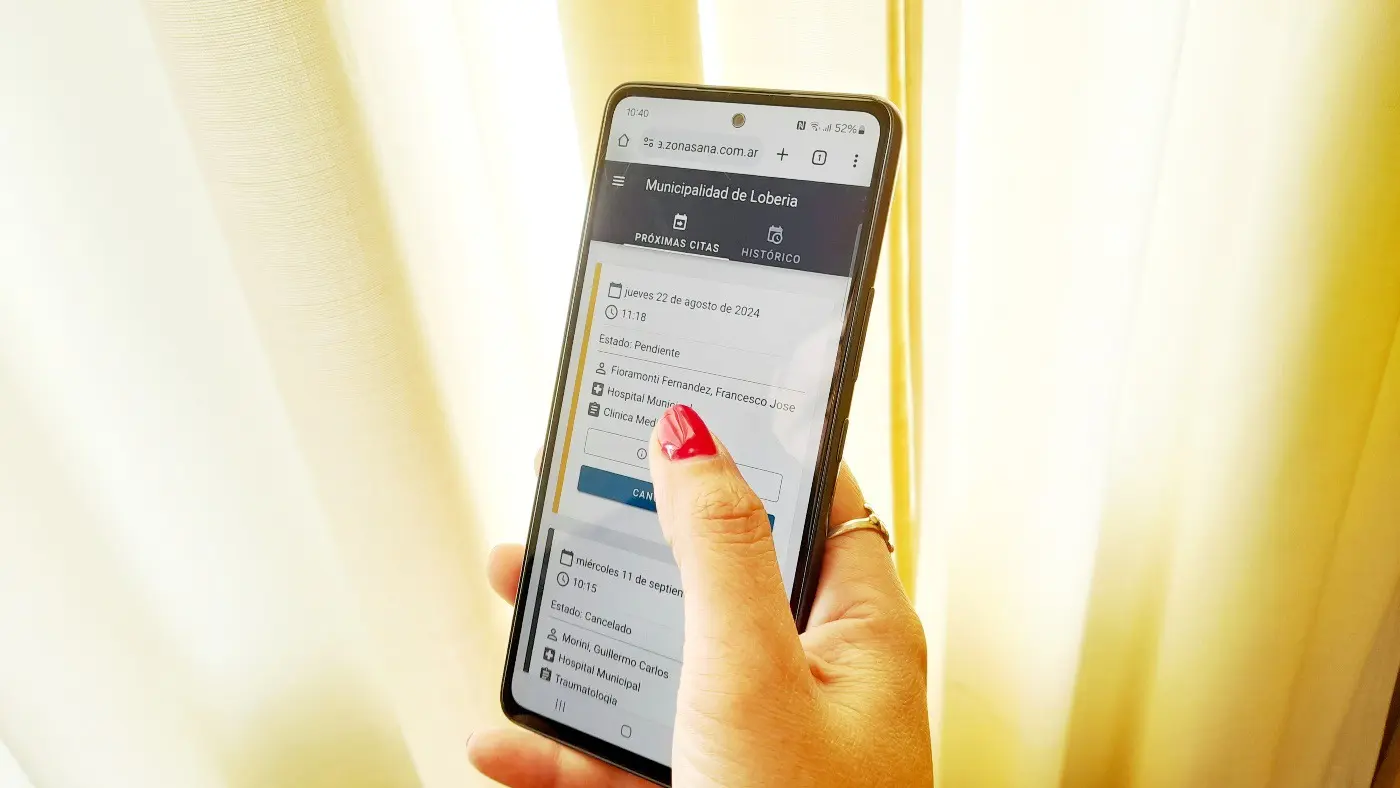 La plataforma virtual. Procura favorecer a los vecinos a que accedan a un turno rápido