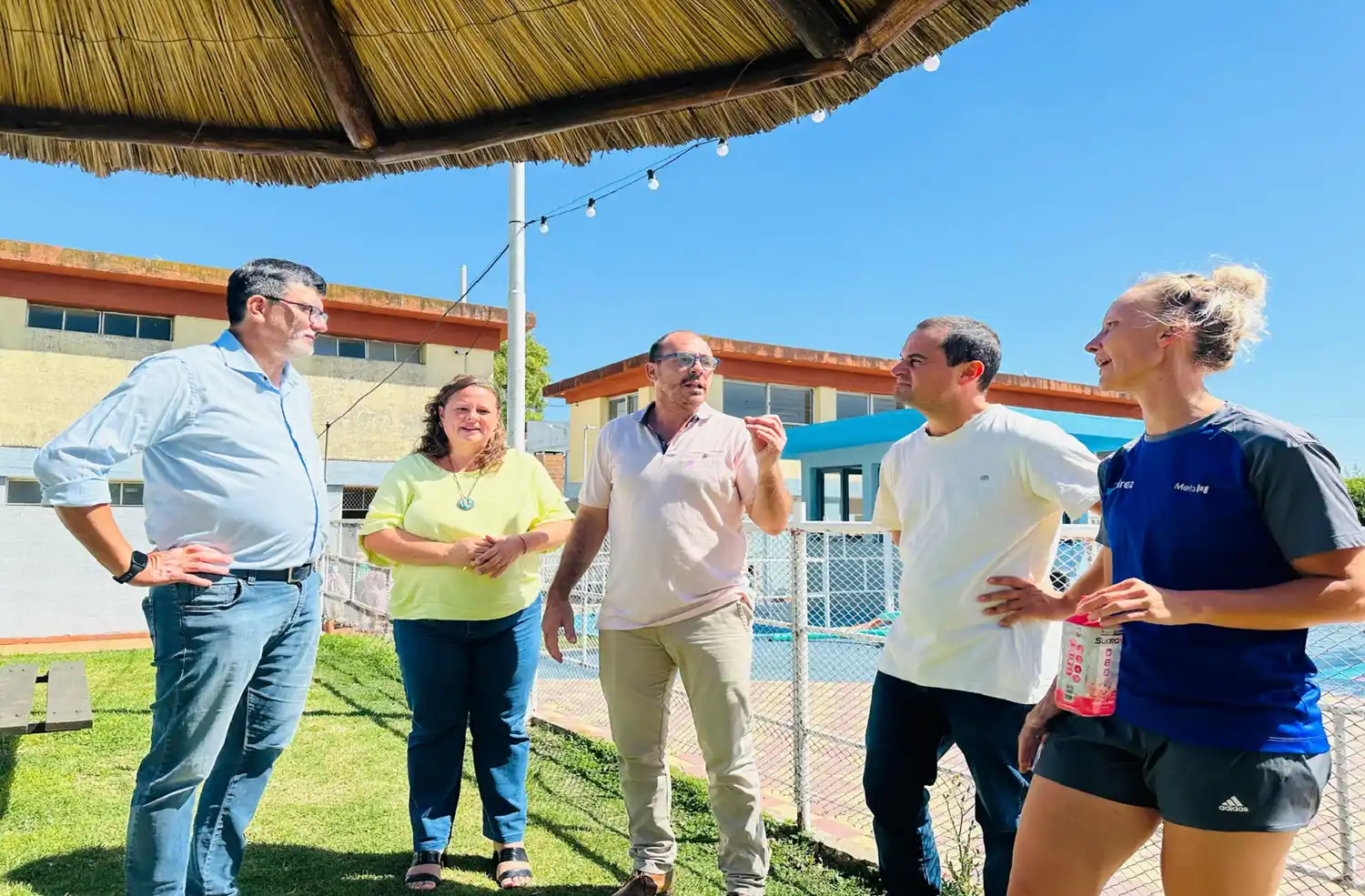 Funcionarios de la Secretaría de Deportes recorren la provincia