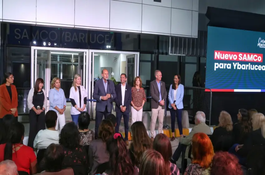 Perotti inauguró el nuevo Samco y un Punto Violeta en la localidad de Ybarlucea