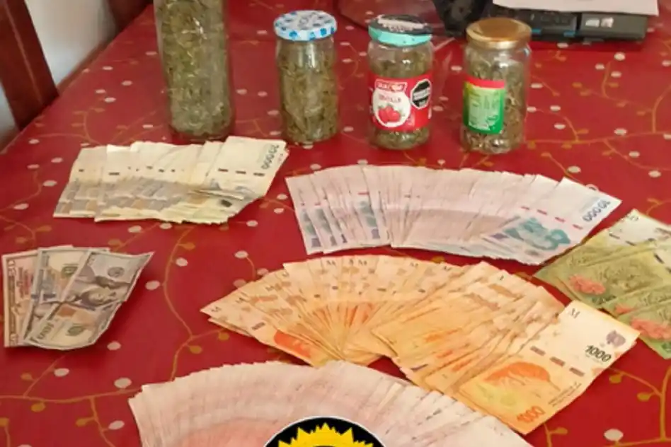 Allanamientos antidroga en Gualeguay: dos detenidos y secuestro de cocaína, marihuana y dinero en efectivo