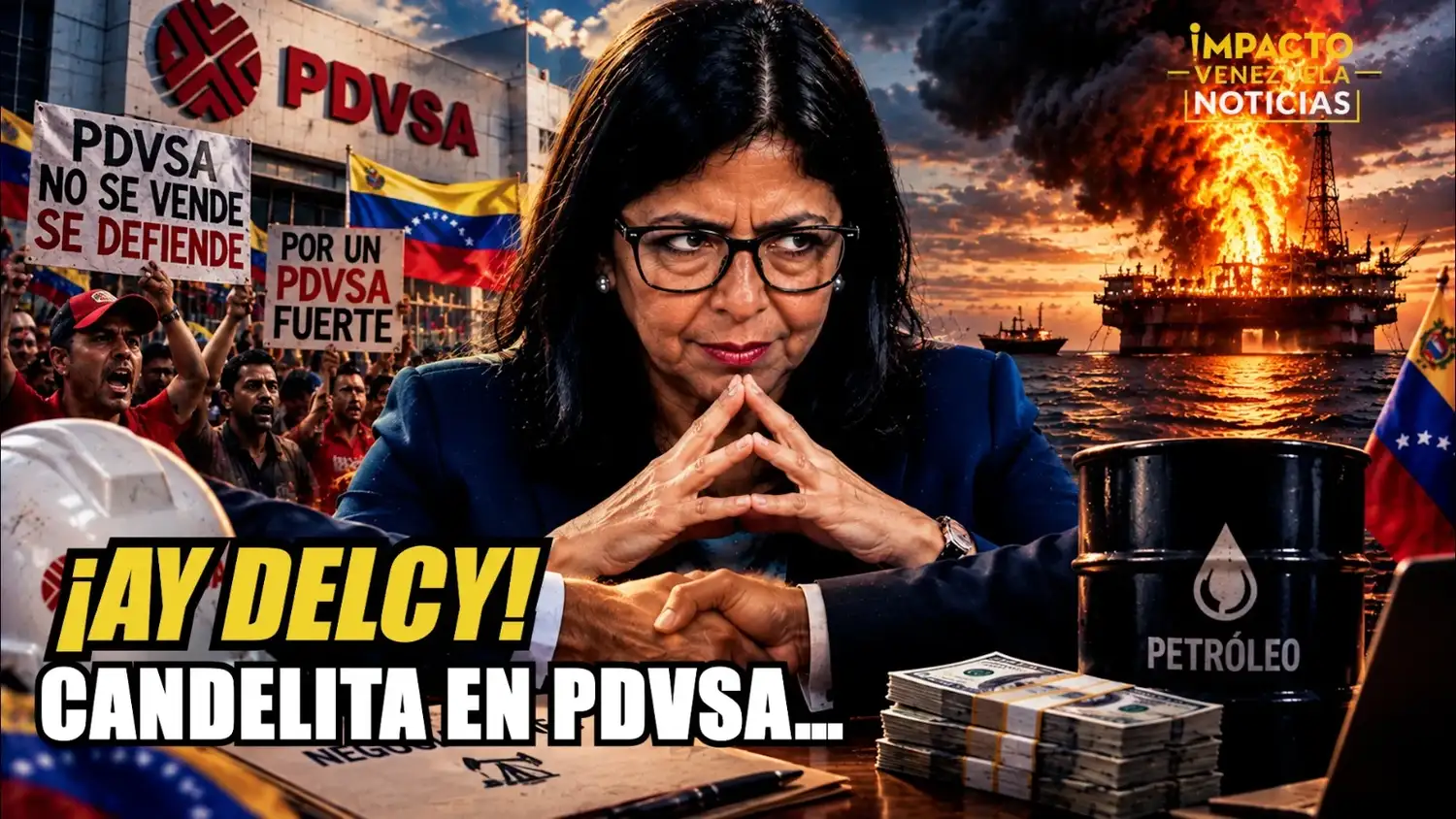 CANDELITA EN PDVSA: Delcy, entre negociaciones de cúpulas y protestas petroleras