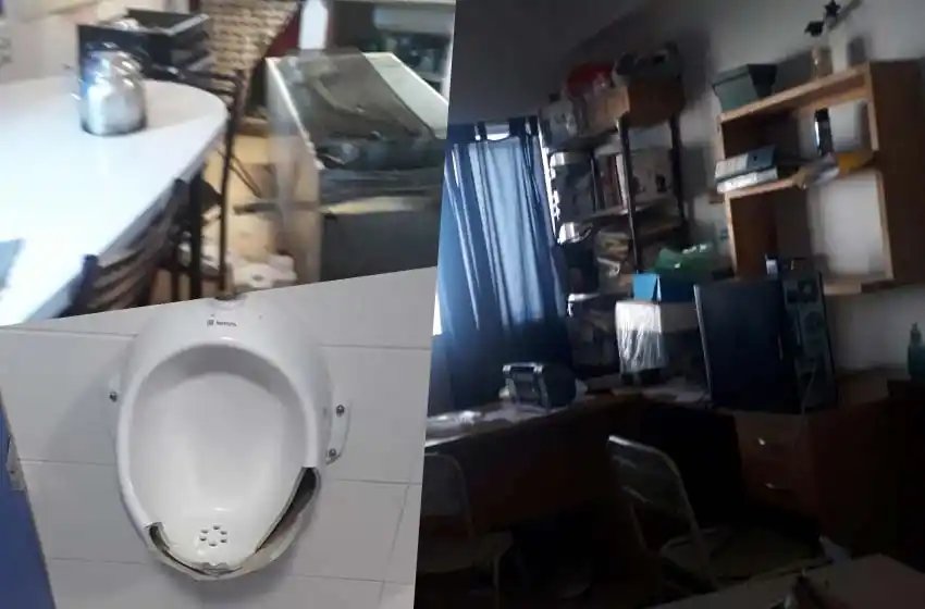Robaron y destrozaron todo en una escuela de Empalme Graneros