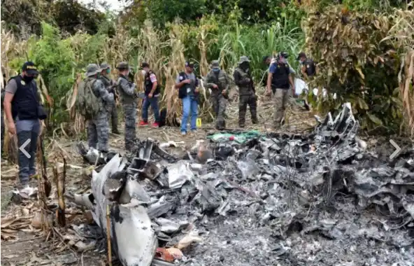 Jet que salió con droga de Venezuela se estrelló en Guatemala