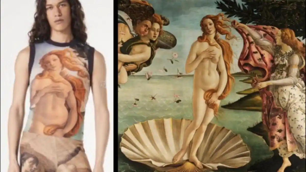 Demandaron a Jean Paul Gaultier por usar sin permiso imágenes de Botticelli