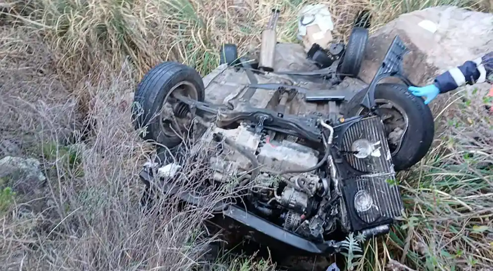 Brutal accidente en las altas cumbres: cayó más de 200 metros con su auto y murió