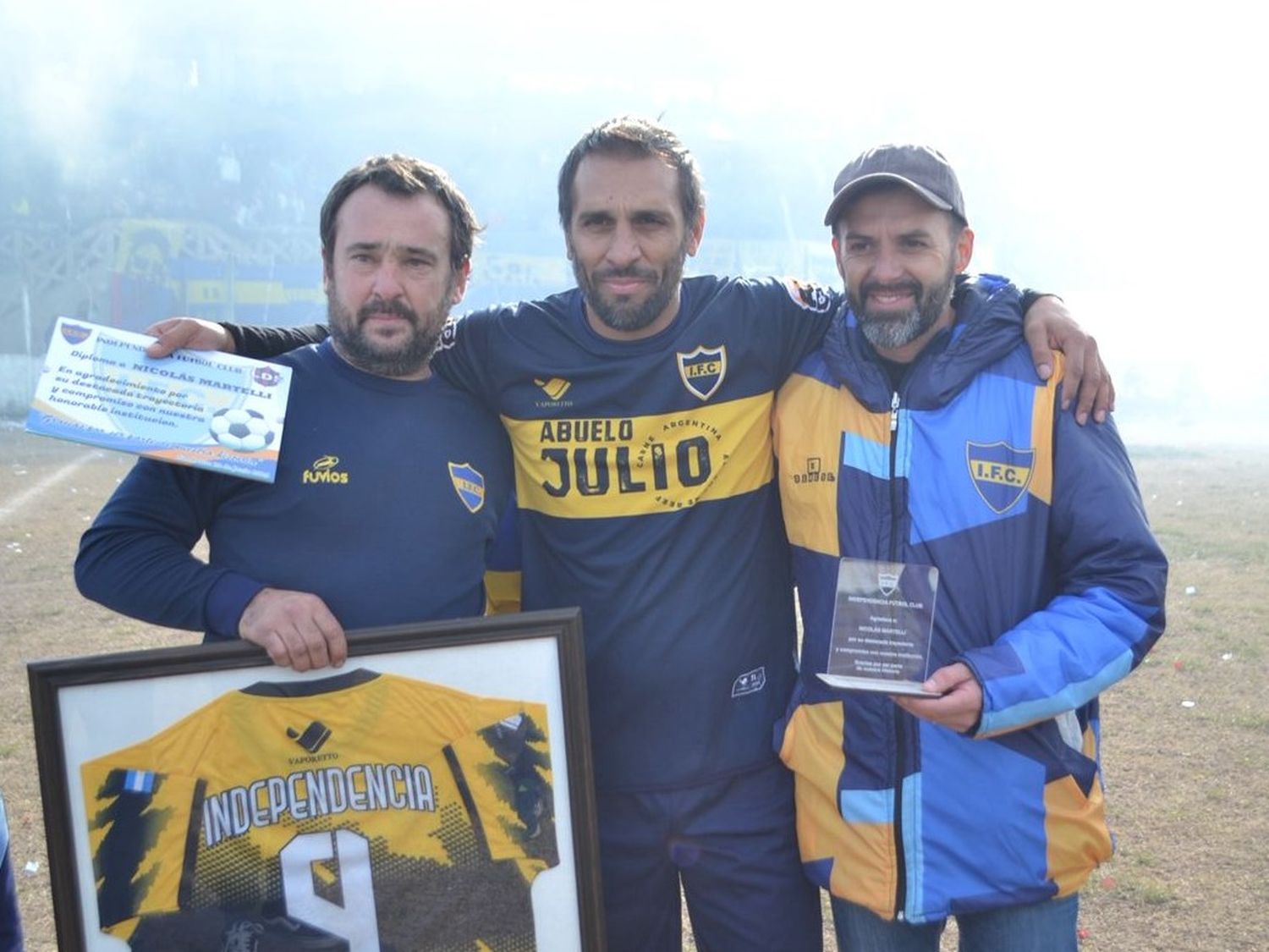 Nicolás Martelli disputó su último partido como jugador con la camiseta de Independencia y se despidió campeón