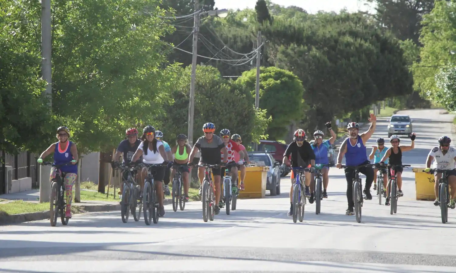 Fotos de un desafío logrado por ciclistas de Claromecó
