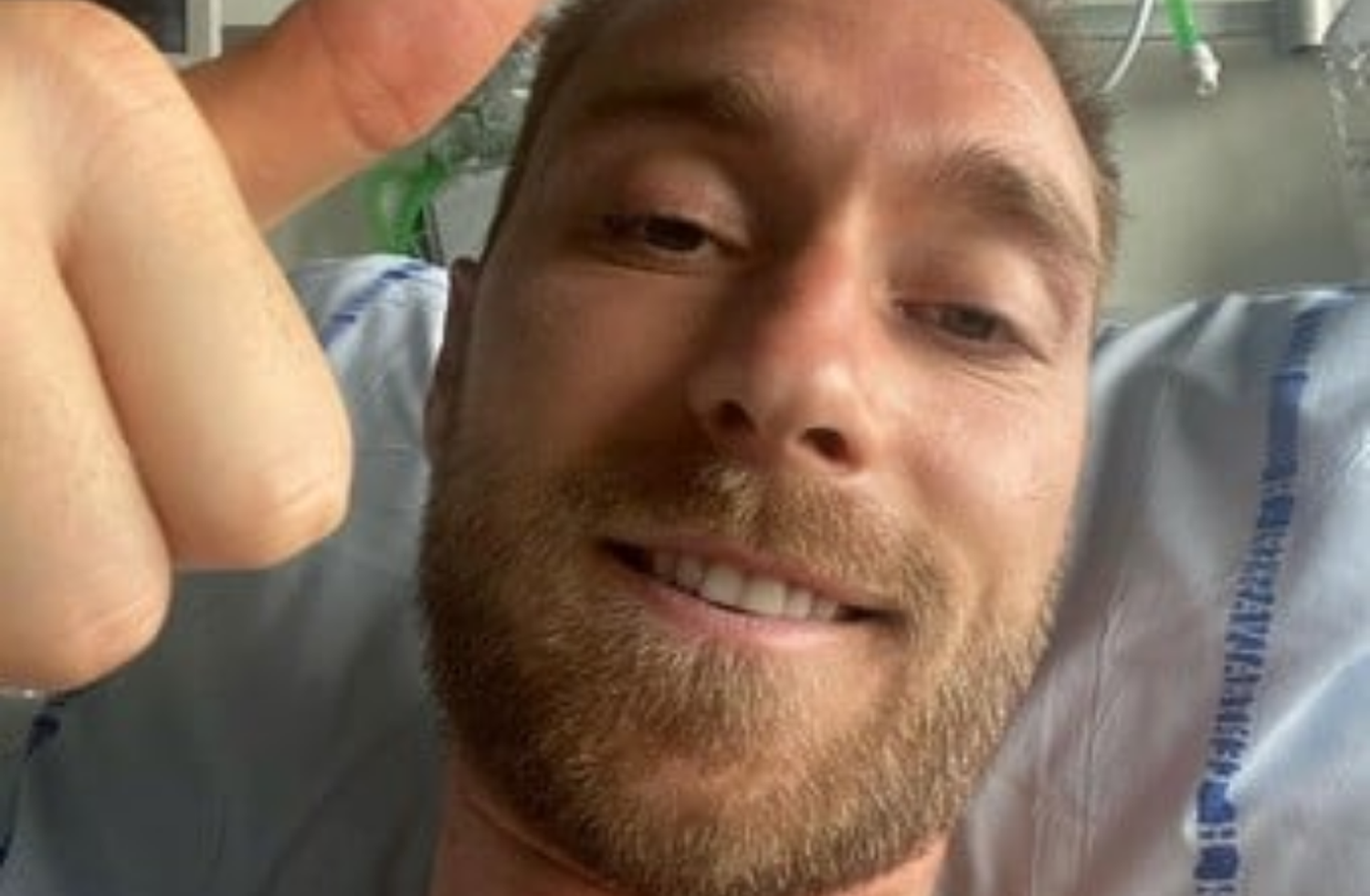 El mensaje de Christian Erikson desde el hospital