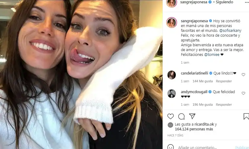 Conmovedor mensaje de despedida de China Suárez a su amiga Sofía Sarkany: "Gracias a vos..."